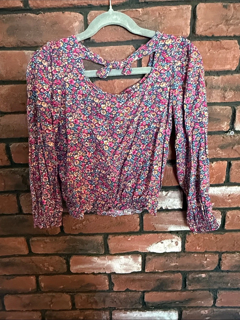 Carter's Purple Floral Long Sleeve Top